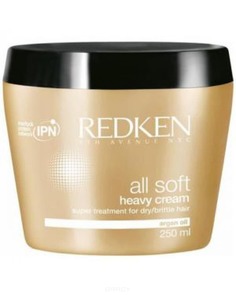 Redken - Глубоко питающая маска с аргановым маслом для сухих и ломких волос All Soft Heavy Cream, 250 мл