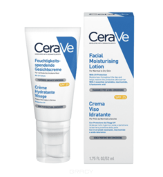 CeraVe - Увлажняющий лосьон для нормальной и сухой кожи лица SPF25, 52 мл