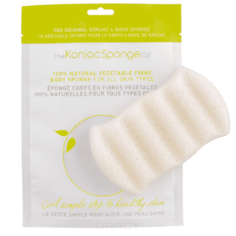 The Konjac Sponge Co - Спонж для мытья тела 6 Wave Body Pure White без добавок