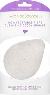 The Konjac Sponge Co - Спонж для мытья тела Doggy Tear Drop Sponge (без добавок)