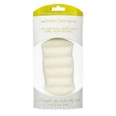 The Konjac Sponge Co - Спонж для мытья тела Premium Six Wave Body Puff Pure White 100% (премиум-упаковка)