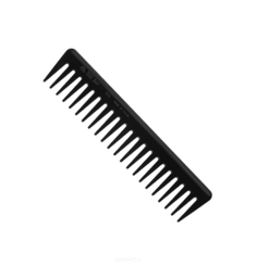 EuroStil - Расчёска-гребень из пластмассы чёрного цвета с редкими зубцами 00455