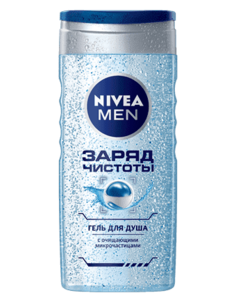Nivea - Душ-гель мужской Заряд чистоты, 250 мл