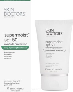 Skin Doctors - Солнцезащитный крем для лица Supermoist SPF 50 увлажняющий, 50 мл
