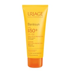 Uriage - Солнцезащитное молочко для лица и тела SPF50+ Bariesun, 100 мл