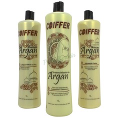Coiffer - Профессиональный набор для выпрямления и восстановления для смешанного типа волос Argan