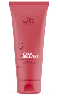 Wella - Бальзам-уход для защиты цвета окрашенных нормальных и тонких волос Invigo Color Brilliance, 200 мл