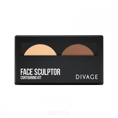 Divage - Палетка крем-пудры Face sculptor, 9 гр