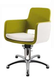 Pietranera - Кресло для клиента SE-X гидравлика, пятилучье - хром (B09, внутри бока B08 )