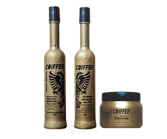 Coiffer - Набор для продления эффекта выпрямления, увлажнения и реконструирования сухих волос Blindage (2 шт х 300 мл +300г)