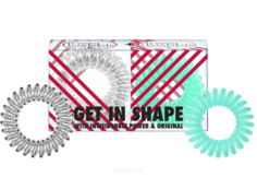 Invisibobble - Набор резинок для волос POWER&ORIGINAL Get in Shape прозрачный/мятный, 2х3 шт