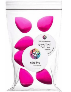 BeautyBlender - Набор косметический Beautyblender Original x6 + Blendercleanser Solid Спонж розовый х6 + мыло