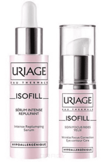 Uriage - Набор Isofill Сыворотка, 30 мл + Уход для кожи контура глаз, 15 мл