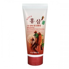 FoodaHolic - Пенка для умывания с экстрактом женьшеня Red Ginseng Skin Relaxing Foam Cleansing, 180 мл