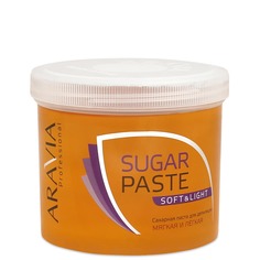 Aravia - Сахарная паста для депиляции &quot;Мягкая и легкая&quot; мягкой консистенции, 750 мл