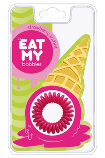 Eat My Bobbles - Резинки для волос в цвете «Клубничный сорбет» Strawberry sorbet, 3 шт