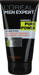 L&apos;Oreal - Гель для умывания Men Expert Pure Power Черный Уголь, 150 мл