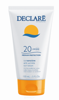 Declare - Солнцезащитный лосьон SPF 20 с омолаживающим действием Anti-Wrinkle Sun Lotion SPF 20, 150 мл