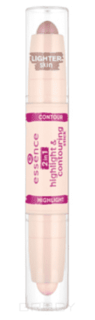 Essence - Хайлайтер 2 в 1 highlight & contouring stick, тон 10
