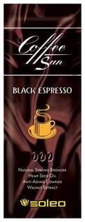 Soleo - Крем-бронзатор с проявителем загара Coffe Sun BLACK ESPRESSO