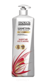 Прелесть Professional - Шампунь Рост и Сила с аргинином и экстрактом бамбука для всех типов волос Professional, 600 мл