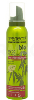 Прелесть Professional - Мусс BIO с экстрактом бамбука экстрафиксация, 160 мл