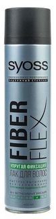 Syoss - Лак для волос Упругая Фиксация экстрасильной фиксации FiberFlex, 400 мл