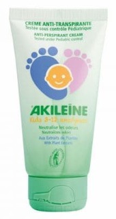 Akileine - Крем антиперспирант для стопы KIDS, 50 мл