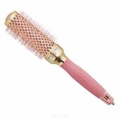 Olivia Garden - Термобрашинг керамический + ион NanoThermic розовое золото (3 вида)