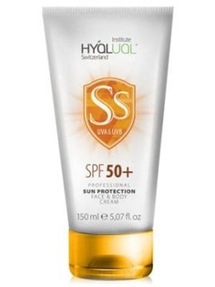Hyalual - Солнцезащитный крем Fase&Body Cream Safe Sun SPF50+, 150 мл