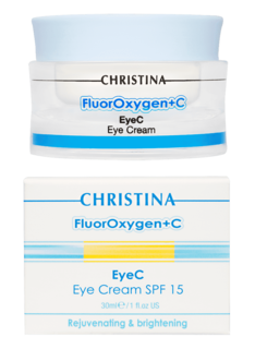 Christina - Крем для кожи вокруг глаз SPF 15 FluorOxygen+C EyeC Eye Cream, 30 мл