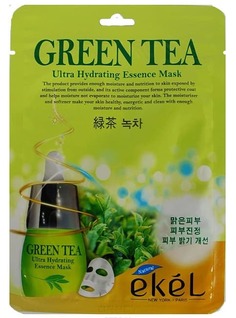 Ekel - Маска тканевая с экстрактом зеленого чая, 25 гр