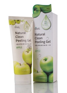 Ekel - Пилинг-скатка с экстрактом зеленого яблока Apple Natural Clean Peeling Gel, 180 мл