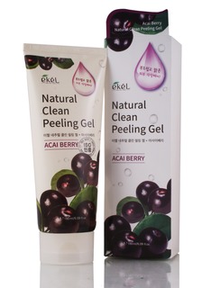 Ekel - Пилинг-скатка с экстрактом ягод асаи Acai Berry Natural Clean Peeling Gel, 180 мл