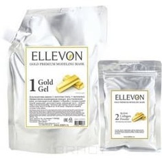 Ellevon - Альгинатная маска премиум с золотом (гель + коллаген), 1000/100 мл