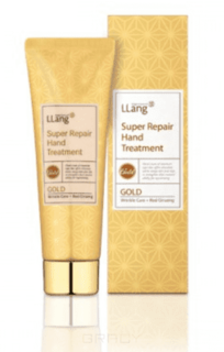 LLang - Восстанавливающий крем для рук с экстрактом золота Super Repair Hand Treatment Gold, 70 мл