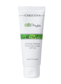 Christina - Дневной крем «Абсолютная защита» SPF 20 с тоном Bio Phyto Ultimate Defense Tinted Day Cream (шаг 8b)