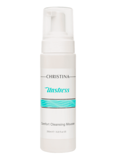 Christina - Очищающий мусс-комфорт Unstress Comfort Cleansing Mousse, 200 мл