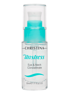 Christina - Концентрат для кожи вокруг глаз и шеи Unstress Eye & Neck Concentrate, 30 мл