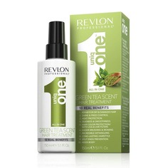 Revlon - Спрей маска для ухода за волосами с ароматом зеленого чая Uniq One Green Tea Scent Hair Treatment, 150 мл