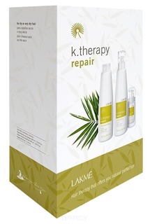 Lakme - Набор KTHPY Repair Gift Pack 2015 (шампунь+флюид+гель), 300/300/30 мл