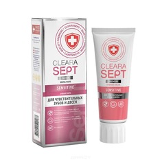 ClearaSept - Зубная паста Sensitive для чувствительных зубов и десен, 75 мл