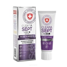 ClearaSept - Зубная паста Sea Salt & Laminaria Реминерализация и отбеливание, 75 мл