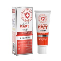 ClearaSept - Зубная паста 3D White 3D Отбеливание, 75 мл