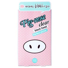 Holika Holika - Полоска для носа очищающая Pignose clear black head Perfect sticker set, 10 г