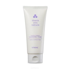 Vprove - Очищающая пенка &quot;Сэнкью Нейча&quot;, освежающая, фиолетовая Thank You Nature Purple Power Cleansing Foam Gentle&Moisture, 120 мл