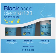 It&apos;s Skin - Трехступенчатый набор для очищения черных точек &quot;Блэкхэд Клиа 123&quot; Blackhead Clear Kit, 30/40/30 мл