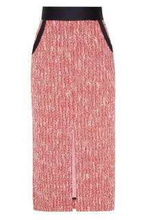 Твидовая юбка-карандаш с разрезом Maje