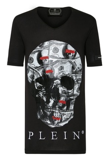 Черная футболка с черепом Philipp Plein