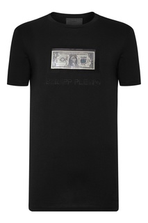Черная футболка с принтом Philipp Plein